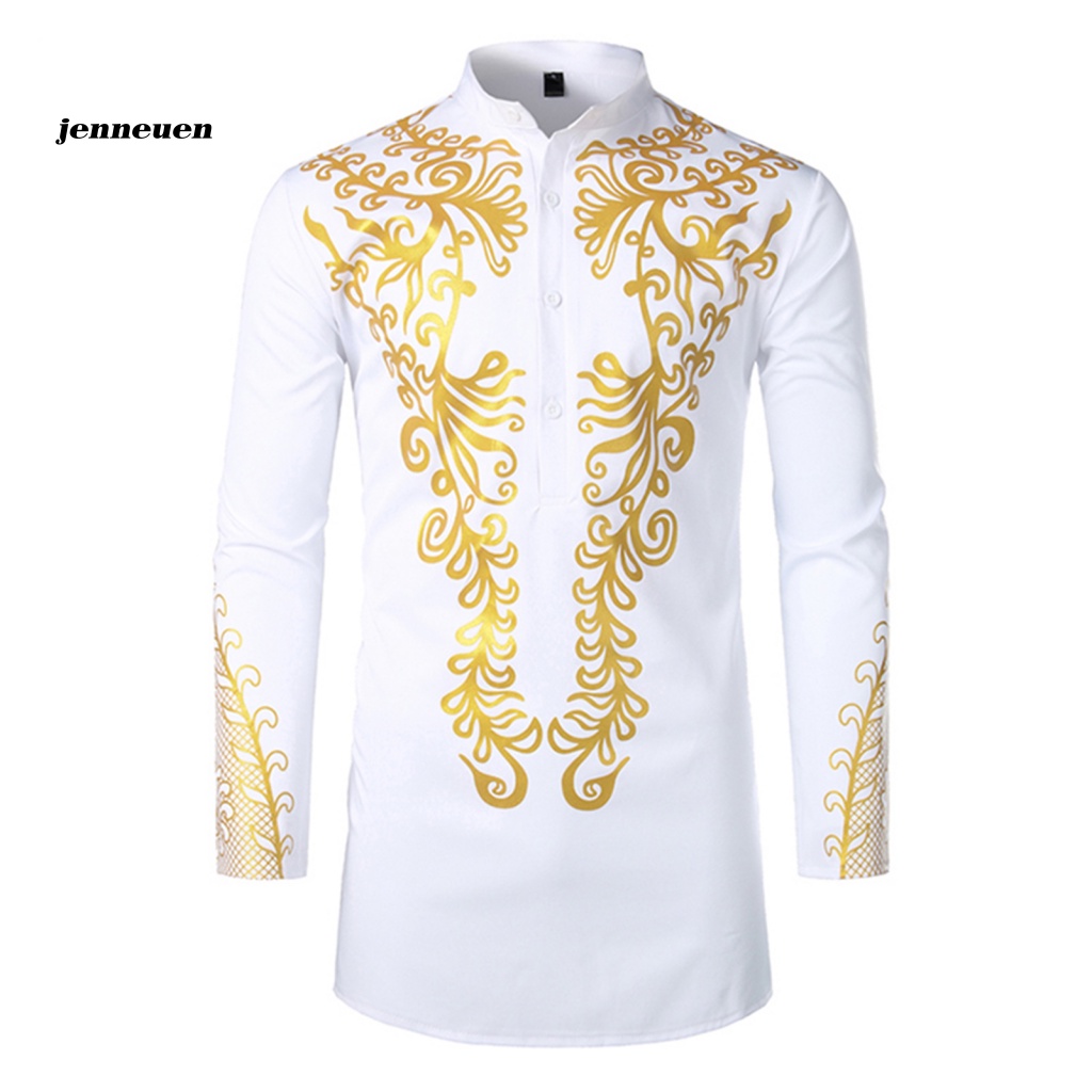 Jen Áo Sơ Mi Nam Cổ Đứng