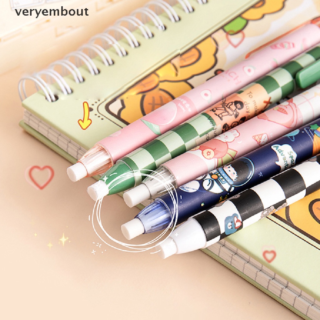 Gôm Tẩy Bút Chì Dạng Nhấn Bằng Cao Su Mềm Hình Hoạt Hình Có Thể Thu Gọn Cho Trẻ Em