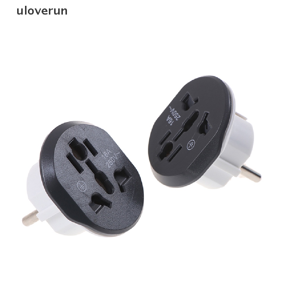 Phích Cắm Chuyển Đổi UK US AU Sang EU AC 16A Tiện Dụng