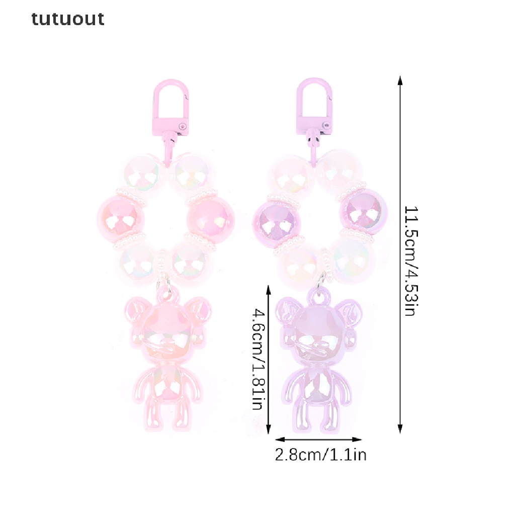 1 Móc Khóa Hình Gấu Lấp Lánh Dễ Thương