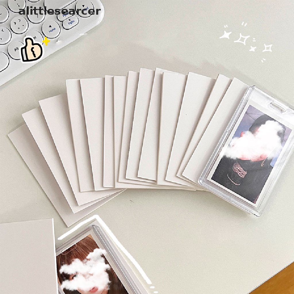 Set 10 Thẻ Giấy Kraft Hai Mặt Màu Trắng Dùng Làm Thẻ Giấy Kraft Dày Dặn DIY