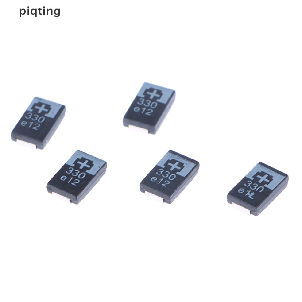 Set 5 Tụ Điện Piqt 2R5 Tpe330M9 330UF 2.5V 330 6.3V SMD Loại D Siêu Mỏng 7343 D7343 EN