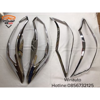 Ốp viền đèn pha, hậu vios 2014- 2017