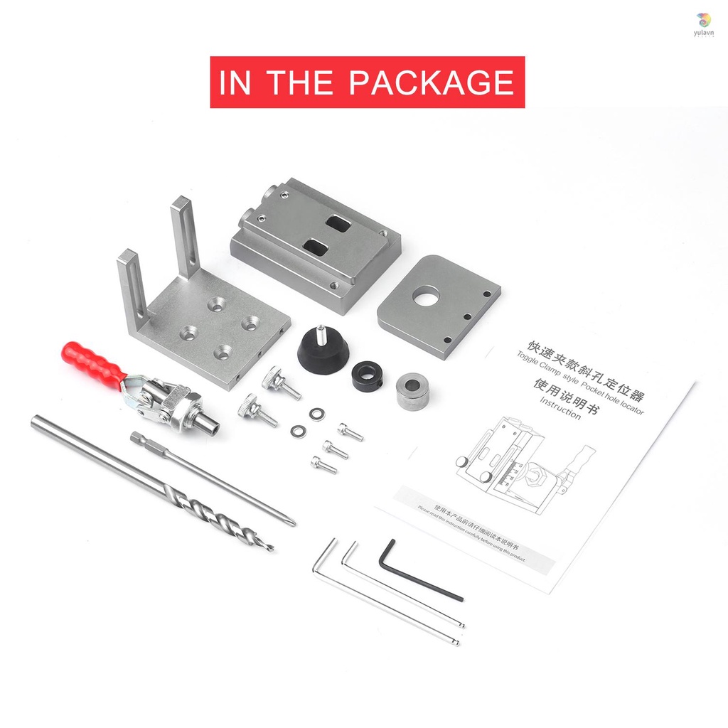 Bộ Dụng Cụ Định Vị Lỗ Khoan 15 Độ Bằng Hợp Kim Nhôm Chuyên Dụng