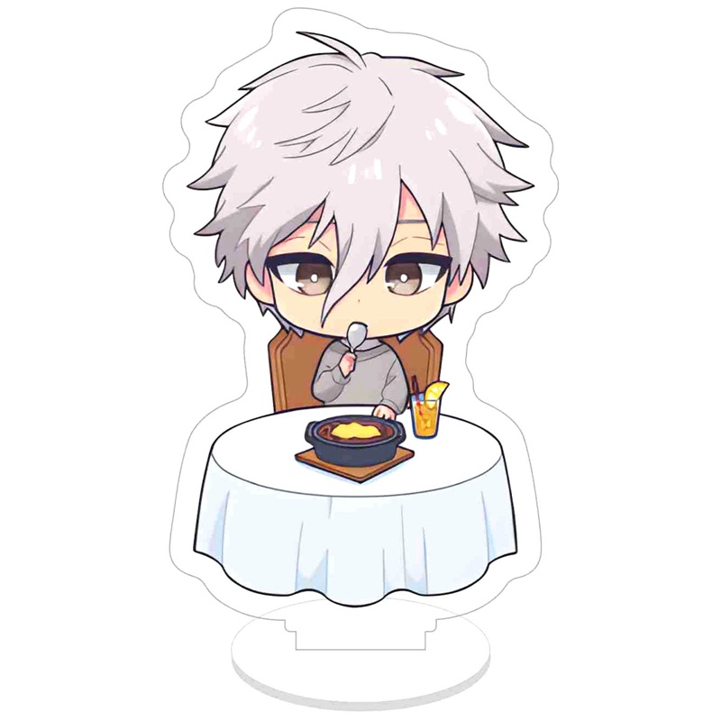 Mô Hình Búp Bê Đứng Bằng Acrylic Có Ổ Khóa Màu Xanh Dương Dùng Hóa Trang