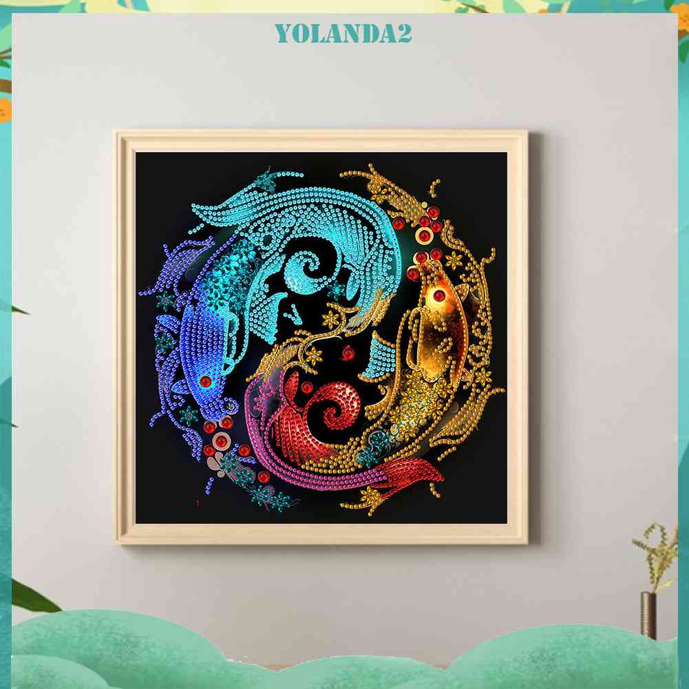 Bộ Tranh Đính Đá 5D Họa Tiết Động Vật Độc Đáo DIY Dùng Trang Trí Nhà Cửa