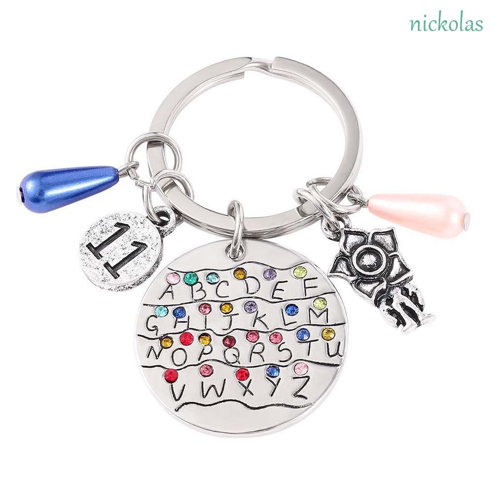 Móc Khóa In Chữ Stranger Things Hoạt Hình Dễ Thương