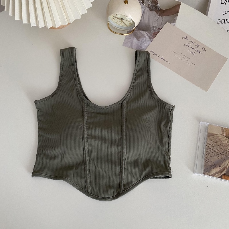 COZOK Áo Hai Dây Dáng Ngắn Form Ôm Thời Trang Quyến Rũ