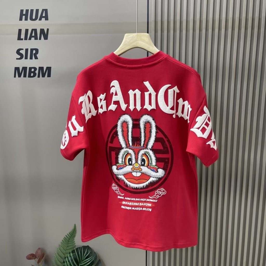 Áo Thun 100% Cotton Tay Ngắn Cổ Tròn Dáng Rộng Thời Trang Cho Nam Giới