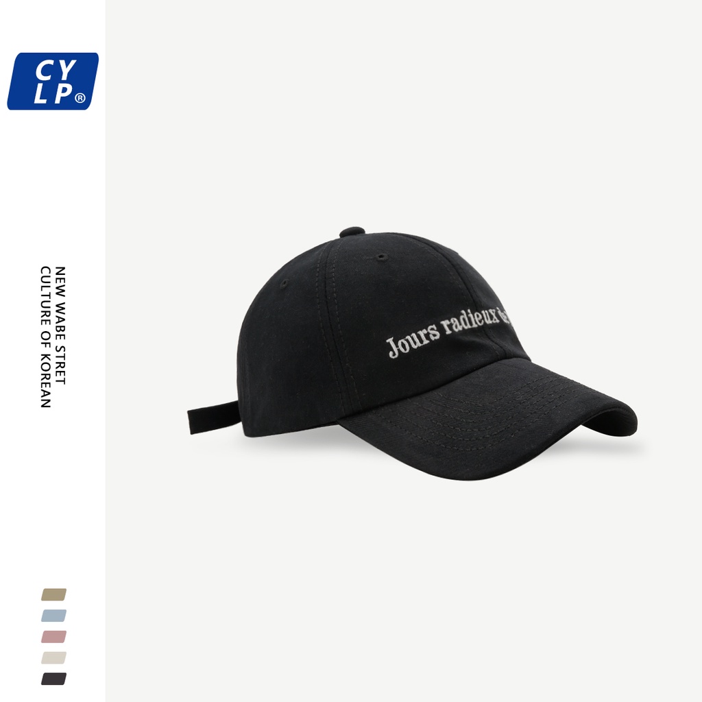 Mũ Lưỡi Trai Thêu Chữ Phong Cách Hàn Quốc Thời Trang Cho Cặp Đôi