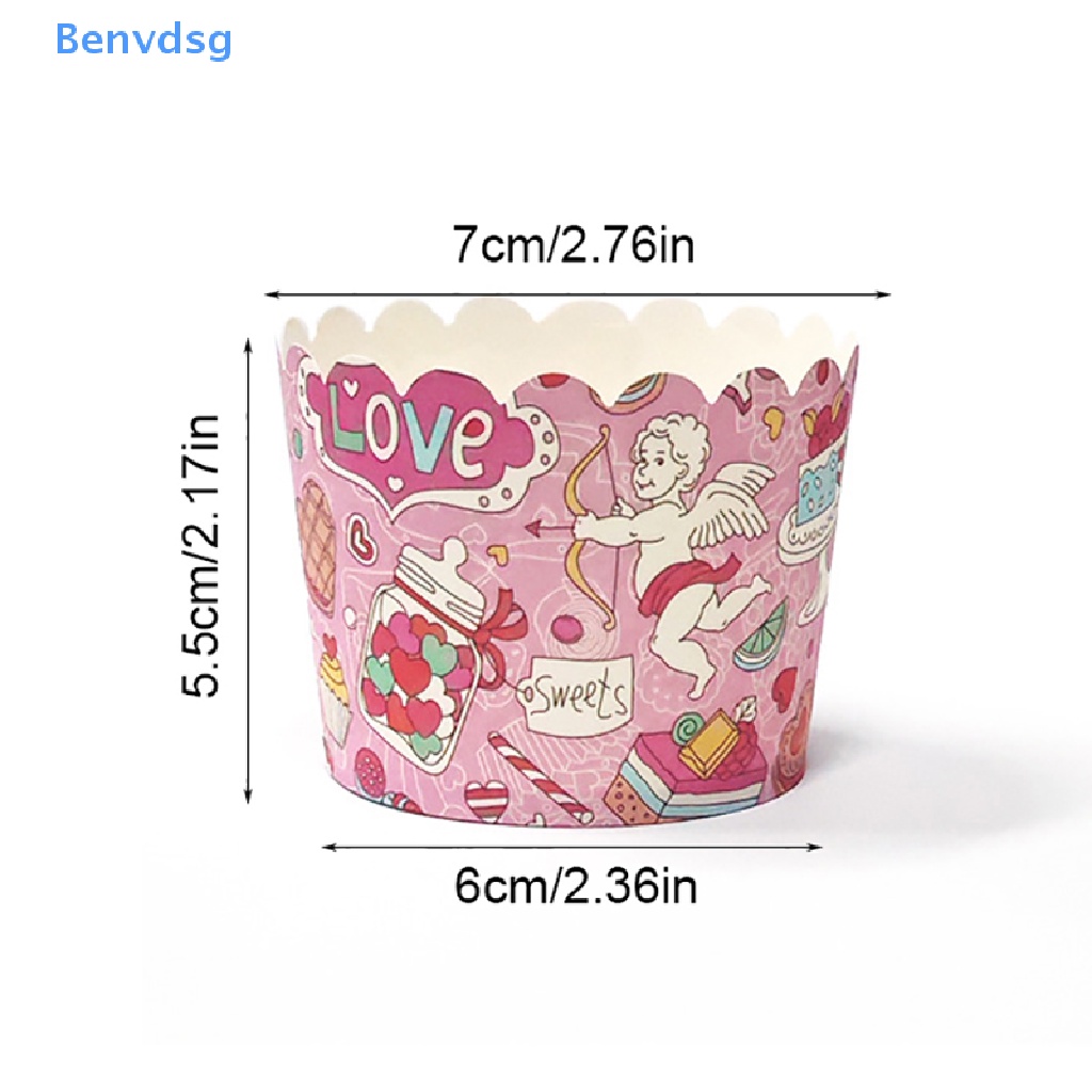 Set 50 Cốc Giấy Đựng Bánh Cupcake Muffin Tiện Dụng