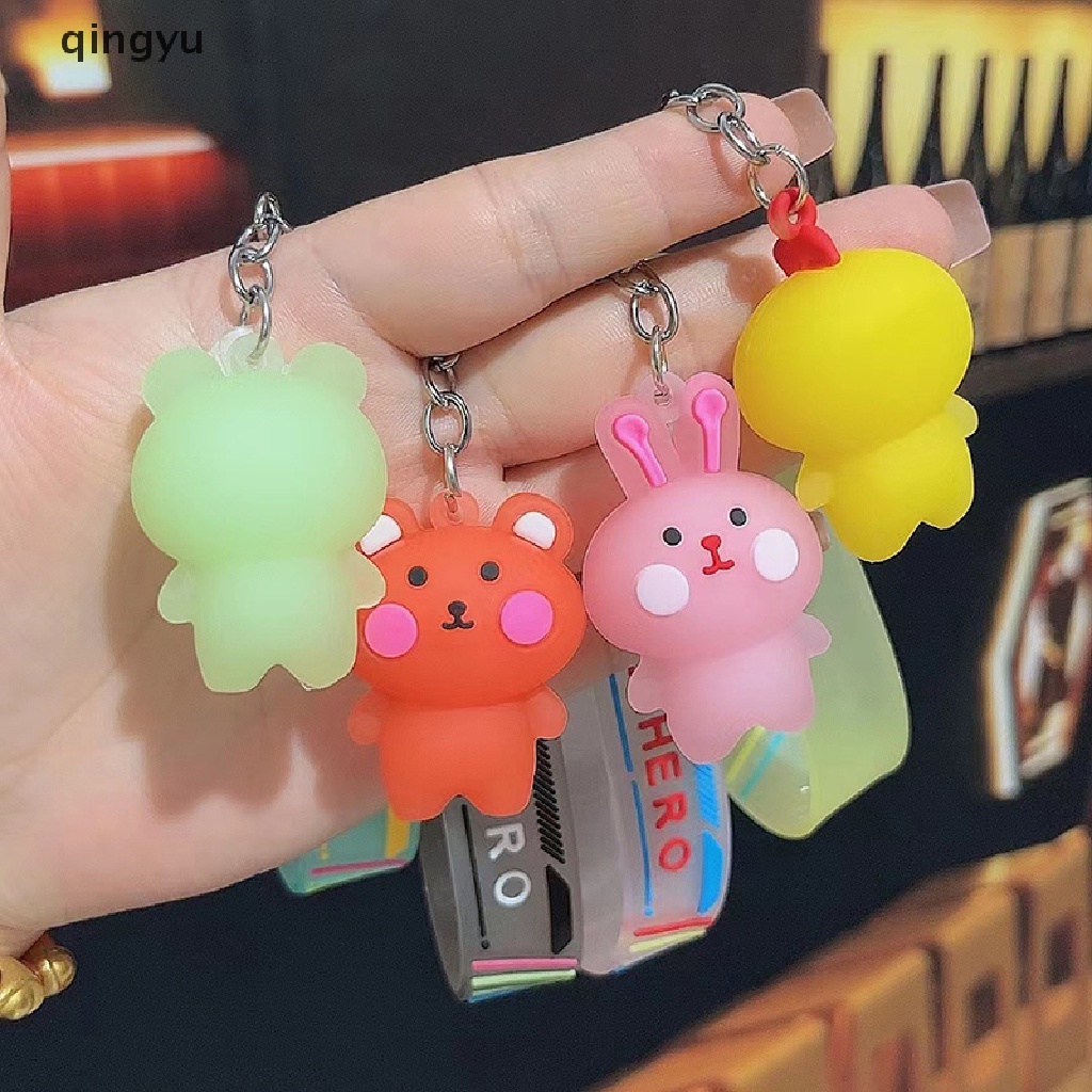 Móc Khóa Resin Hình Động Vật Hoạt Hình Xinh Xắn