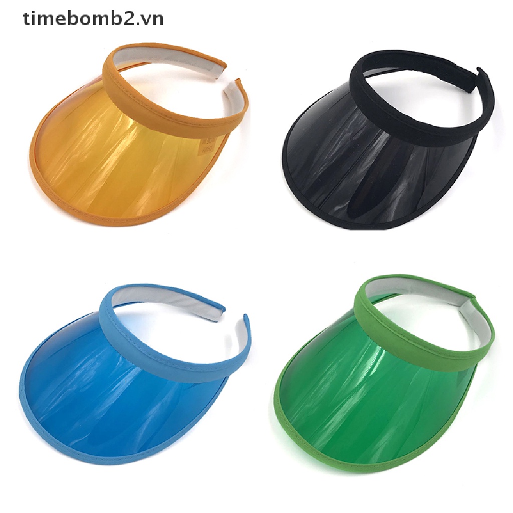 { # Mũ Lưỡi Trai Thể Thao Bằng Nhựa PVC Trong Suốt Chống Nắng Chống Tia UV Thời Trang Mùa Hè Cho Nam Và Nữ