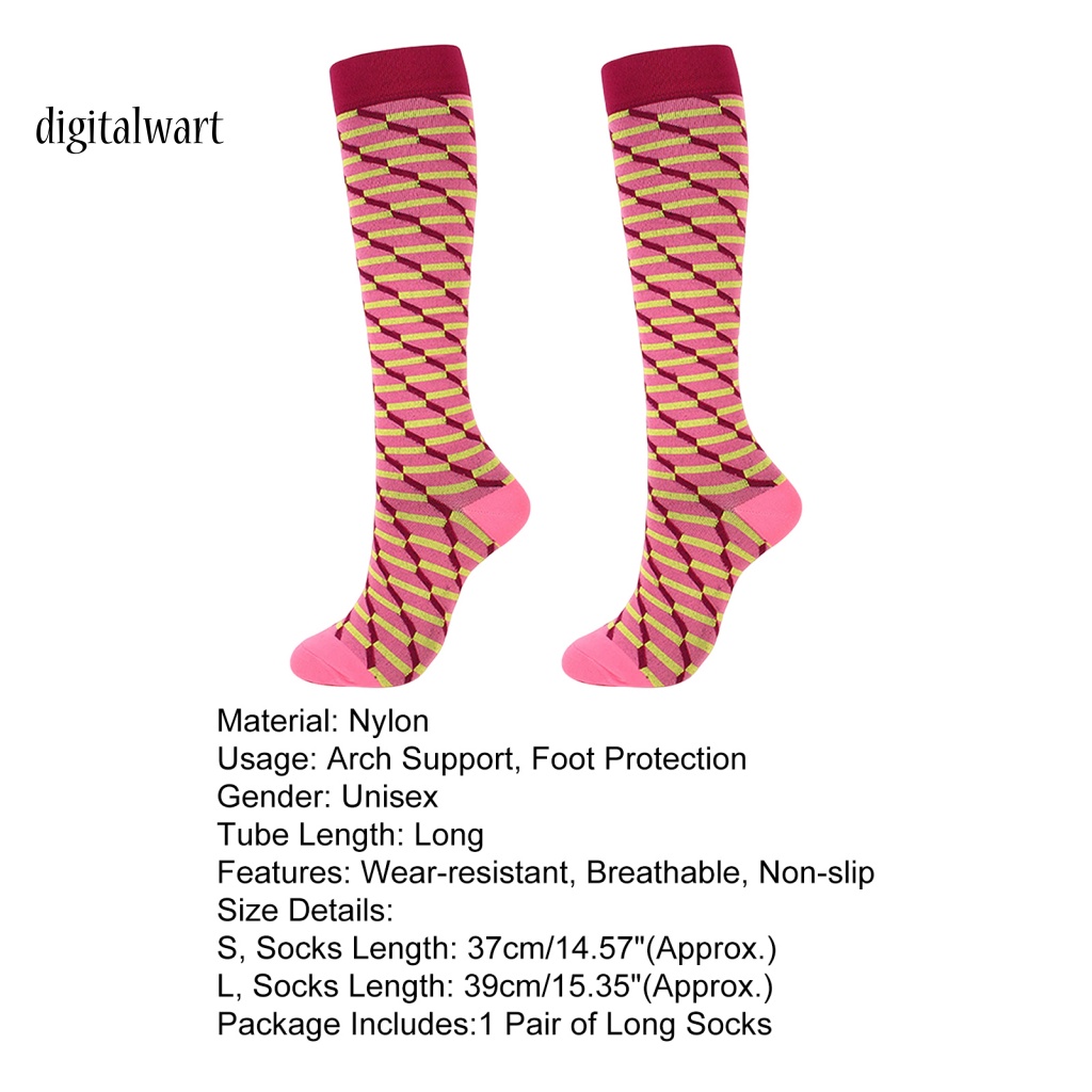 Kỹ Thuật Số| 1 Đôi Tất Thể Thao Dài Thoáng Khí Mềm Mại Chống Sốc In Họa Tiết Thời Trang Cho Nam Và Nữ