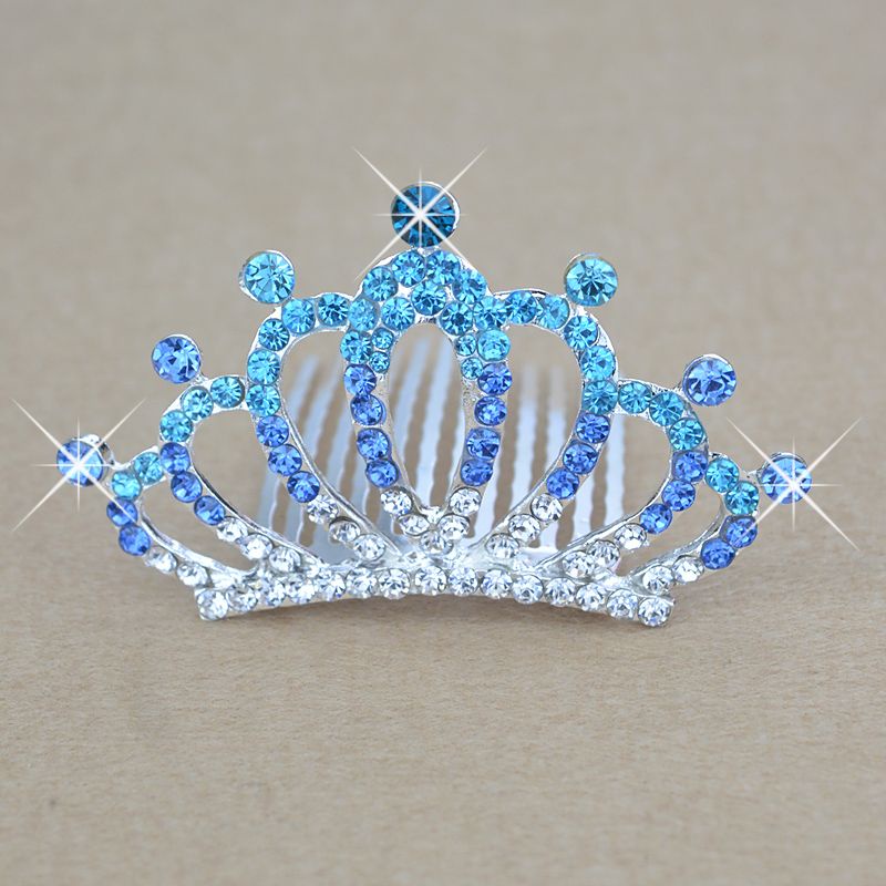 Lược Cài Tóc Hình Vương Miện Công Chúa Đính Đá Đáng Yêu Cho Bé Gái