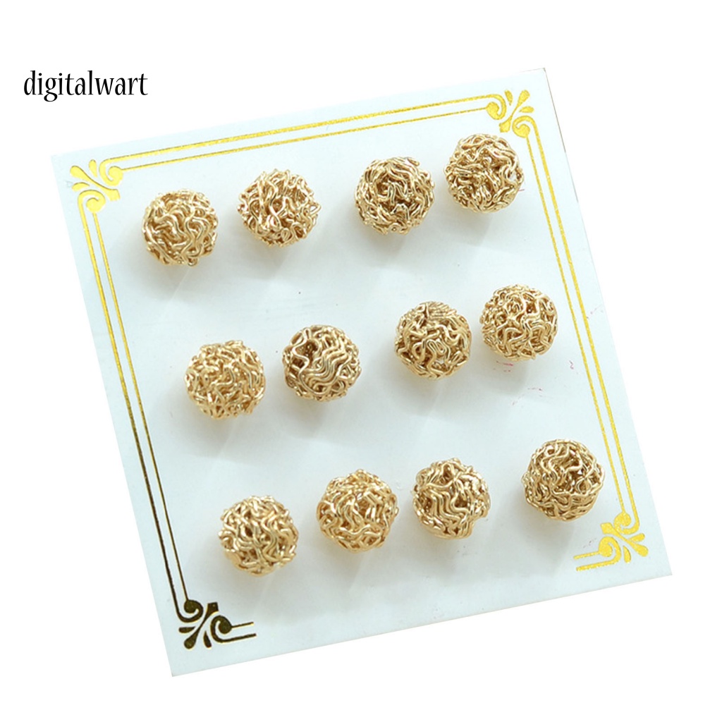 Kỹ Thuật Số| Set 6 Cặp Bông Tai Nhiều Kiểu Dáng Thoải Mái Cho Nữ