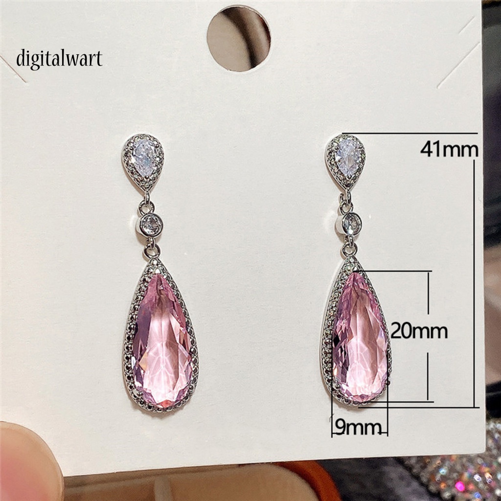 Kỹ Thuật Số| 1 Đôi Bông Tai Hình Giọt Nước Dát Đồng Thời Trang