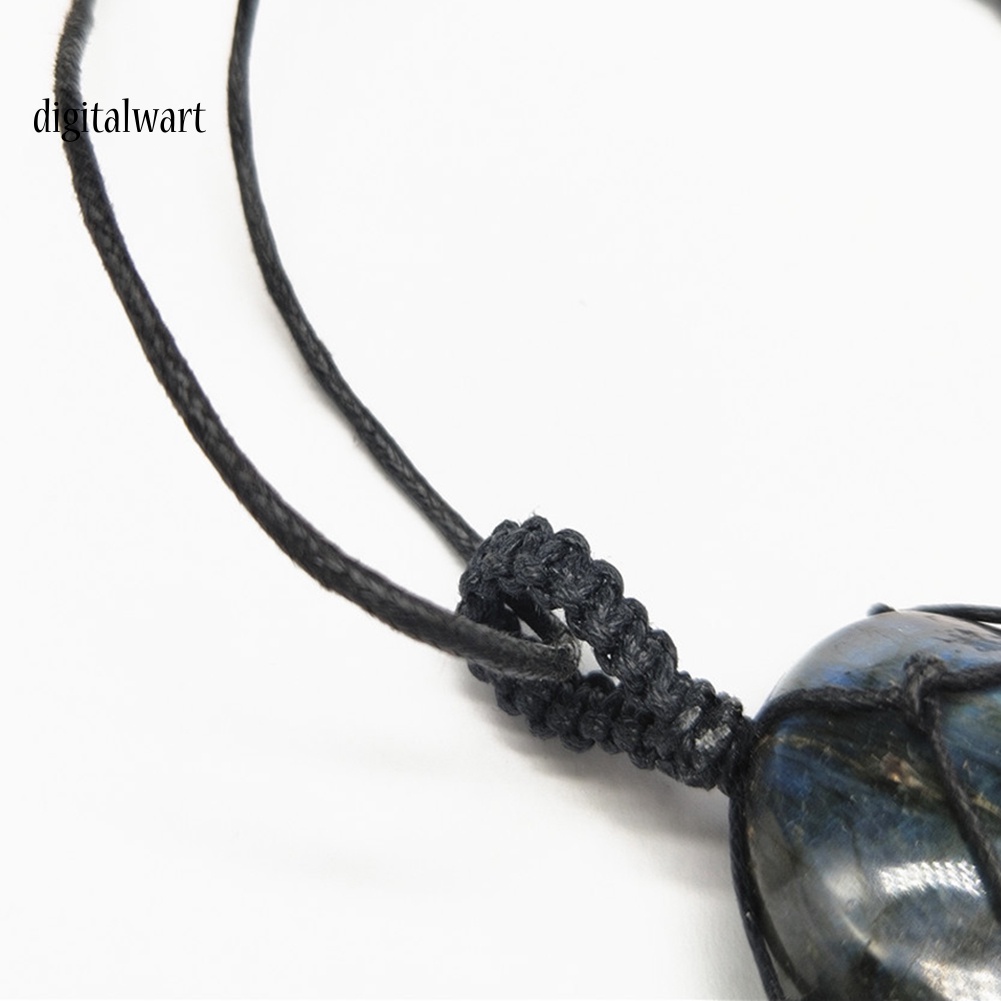 Kỹ Thuật Số| Vòng cổ Unisex Mặt Đá Mặt Trăng Nhân Tạo Có Thể Điều Chỉnh Kích Cỡ