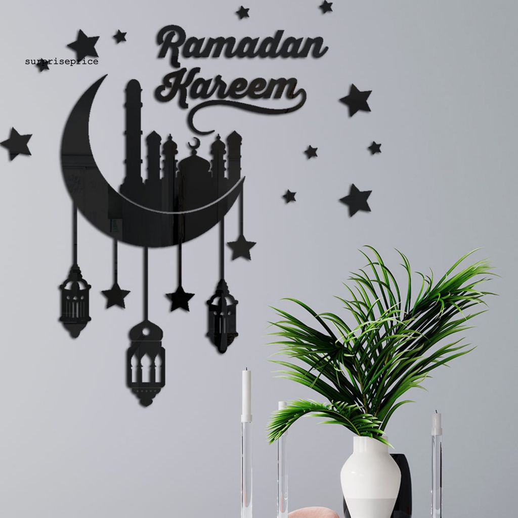 1 Bộ Sticker Dán Tường Bắt Mắt 3D Bằng Acrylic Chống Nước Trang Trí Nhà Cửa