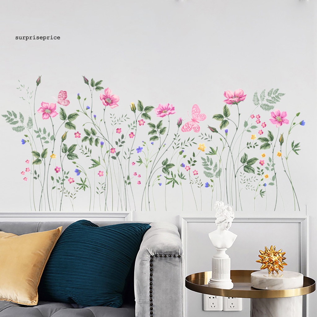 Bộ 2 Tấm Sticker Dán Tường Trang Trí Phòng Khách / SPA / Máy Bay Hoạt Hình Bắt Mắt