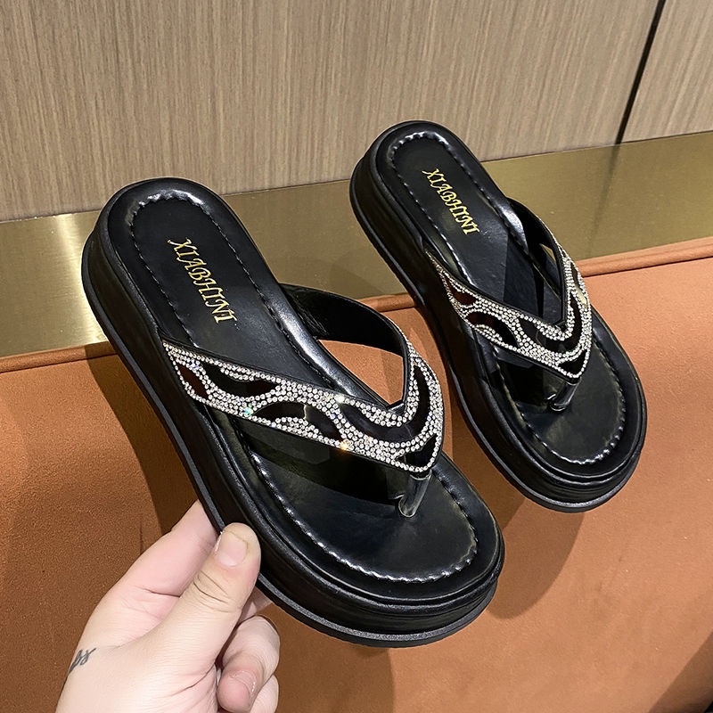 Dép Sandal Đế Dày Chống Trượt Thời Trang Đi Biển Cho Nữ