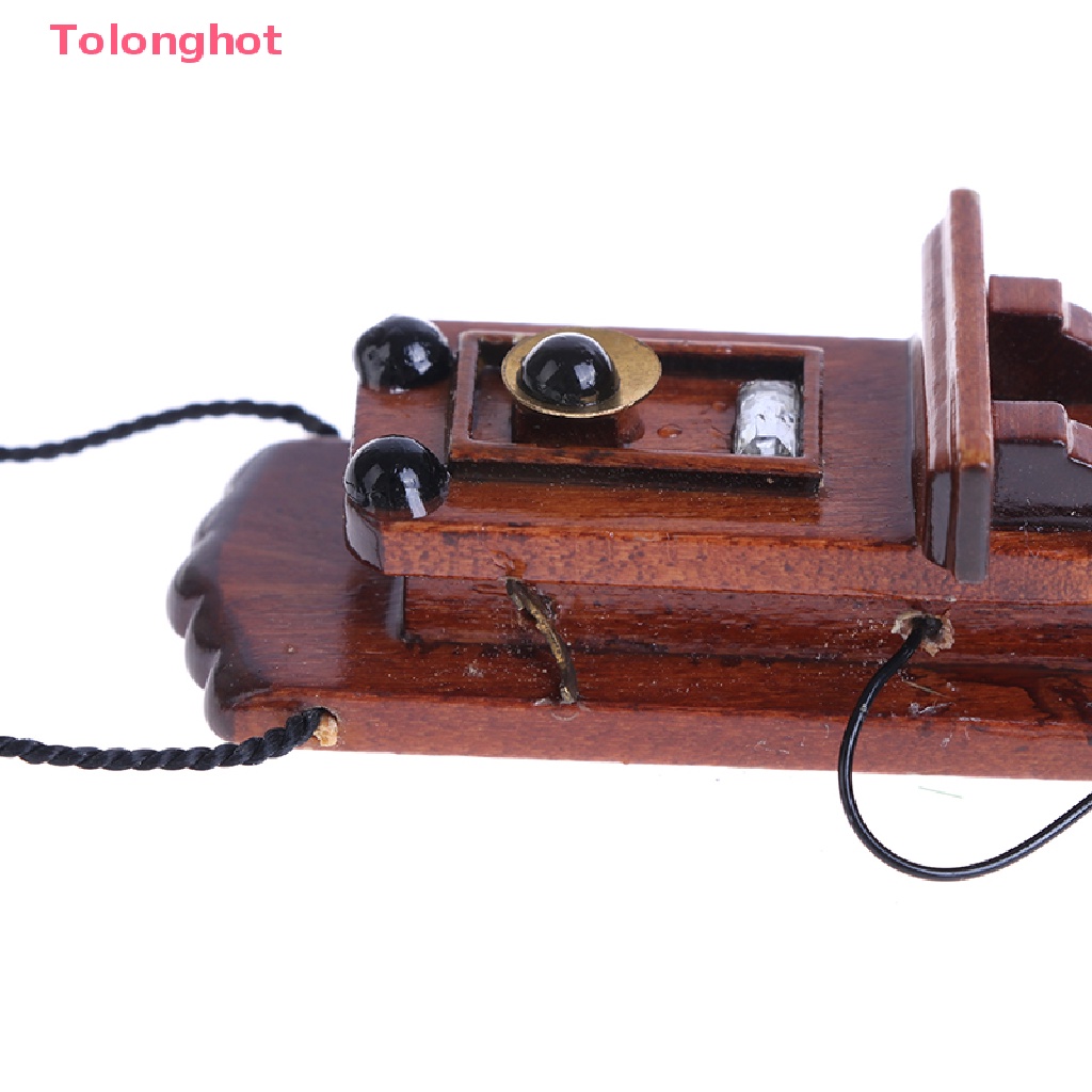 Giá Đỡ Điện Thoại Treo Tường Phong Cách Cổ Điển Cho Nhà Búp Bê Tỉ Lệ 1: 12