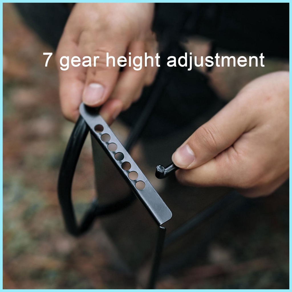 Giá Đỡ Bếp Lò Mini Di Động Có Thể Điều Chỉnh Chiều Cao Tiện Dụng Mang Theo Du Lịch Cắm Trại