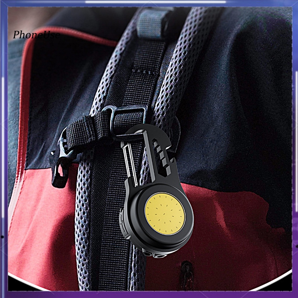 Pu 1 Bộ Đèn Pin Mini 4 Chế Độ Kèm Móc Khóa Và Cáp Sạc USB Tiện Dụng