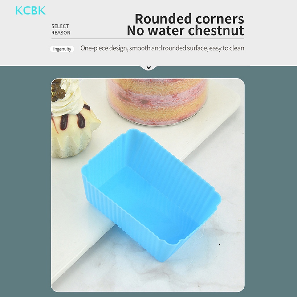 Bộ 5 Khuôn Silicone Làm Bánh Hình Chữ Nhật