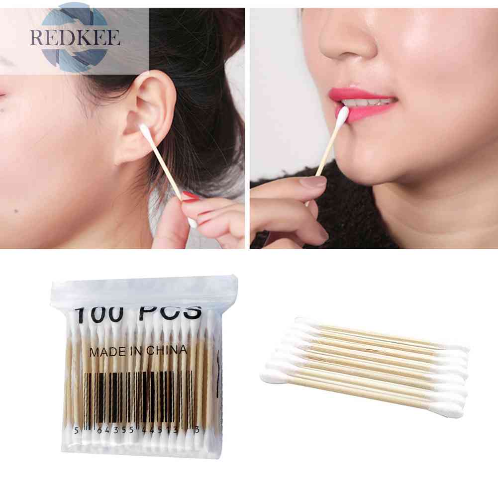 Set 100 Tăm Bông Y Tế Hai Đầu Sử Dụng Một Lần Tiện Lợi