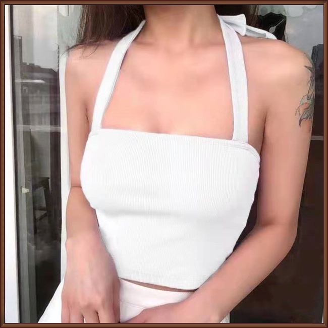 Áo Dệt Kim Không Tay Cổ Thuyền Màu Sắc Đơn Giản Cho Nữ