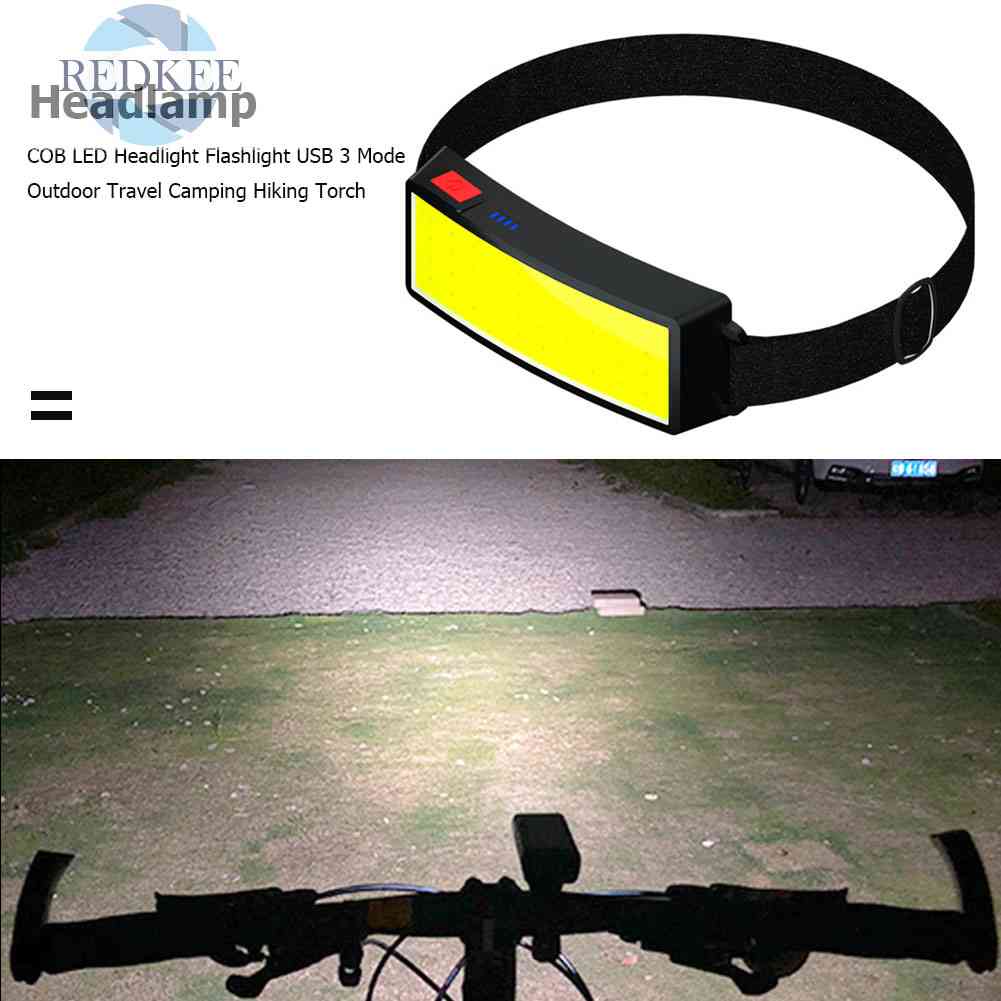 Đèn Pin Đeo Trán 3 Chế Độ Kèm Sạc USB Tiện Dụng