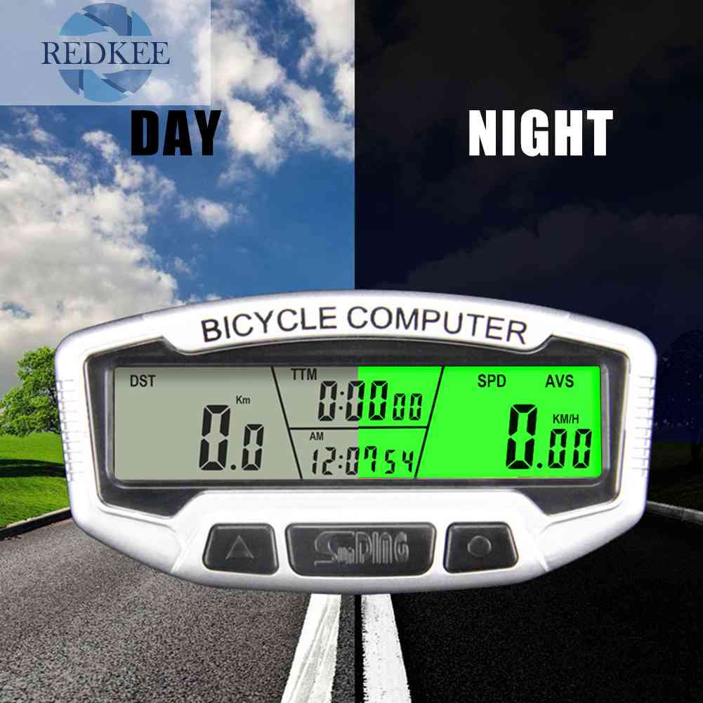 Đồng Hồ Đo Tốc Độ Có Màn Hình LCD Kỹ Thuật Số Dành Cho Xe Đạp