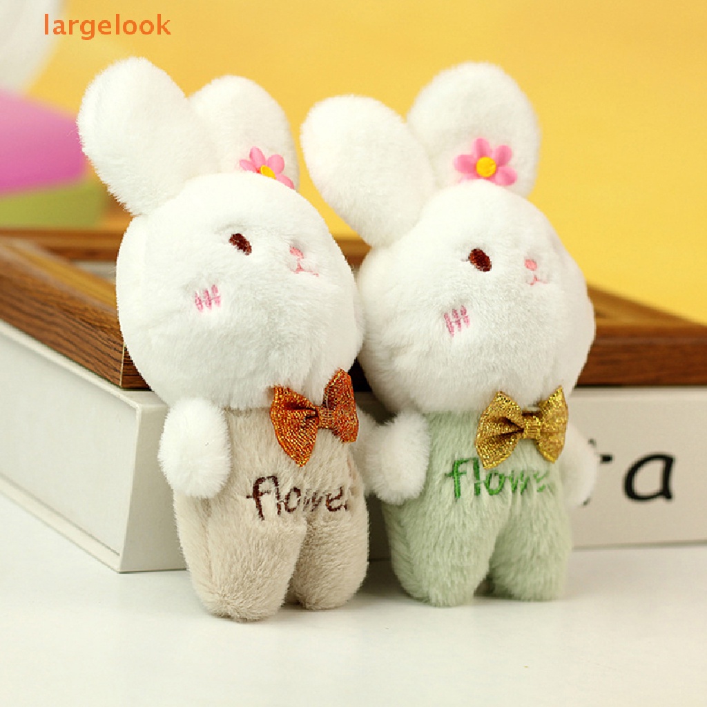 Thỏ Nhồi Bông Mềm Mại 10cm Trang Trí Móc Khóa