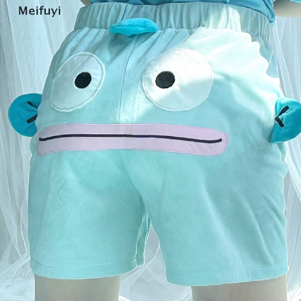 Quần Short Lông Nhung Mềm Mại Dáng Rộng In Hình Hoạt Hình 3D Vui Nhộn Cho Cặp Đôi