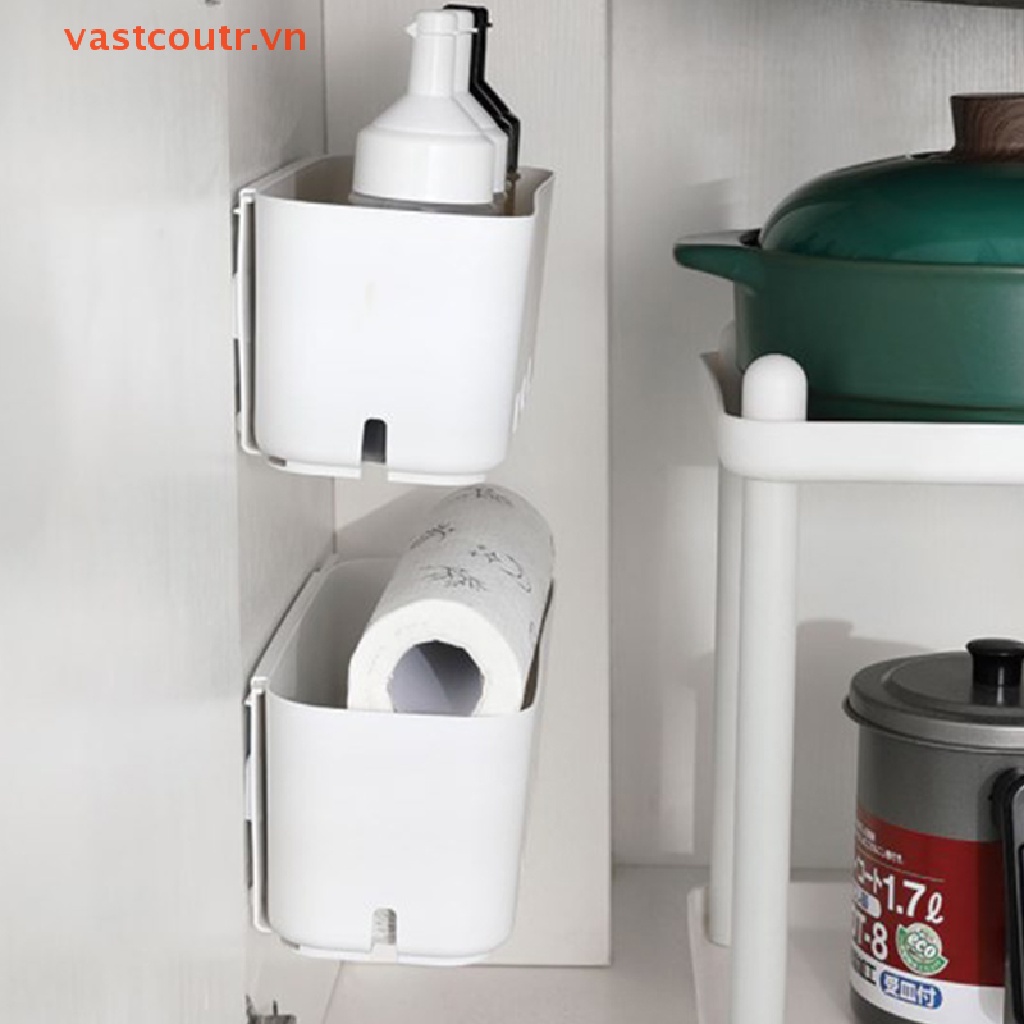 Kệ Đựng Đồ Dùng Gắn Dưới Bồn Rửa Không Cần Đục Lỗ Cho Nhà Bếp
