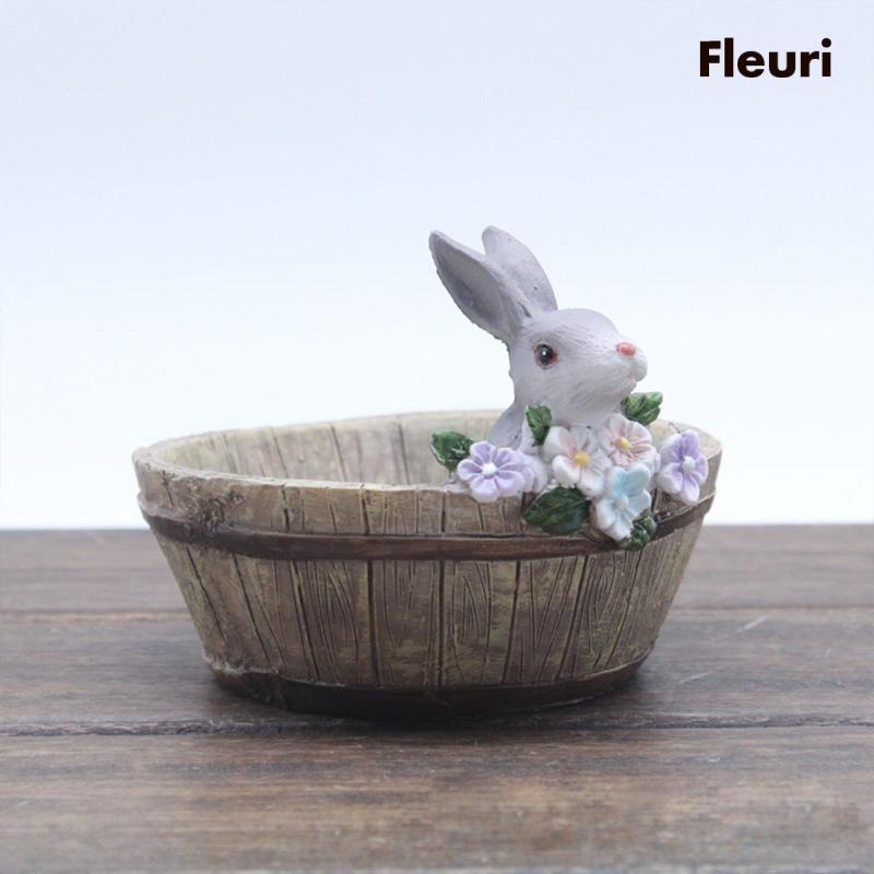 Bình Hoa Để Bàn Hình Thỏ Sáng Tạo Trang Trí Khách Sạn / Phòng Ngủ