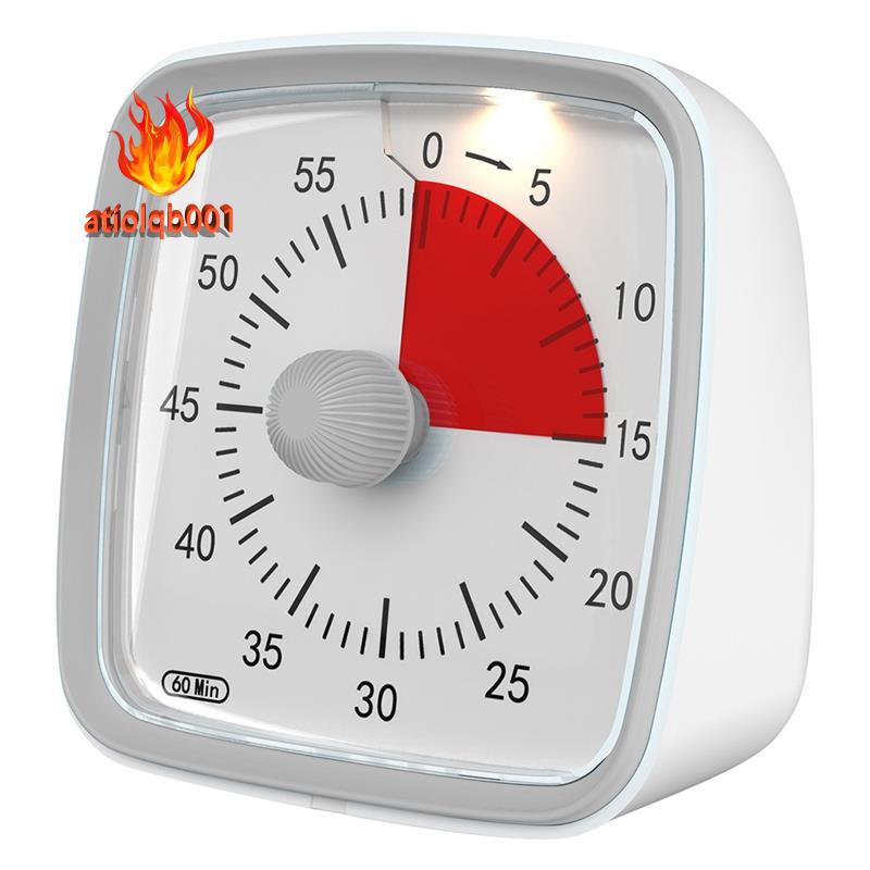 1 Đồng Hồ Hẹn Giờ 60 Phút Màu Đen Hỗ Trợ Dạy Học Cho Bé Và Người Lớn