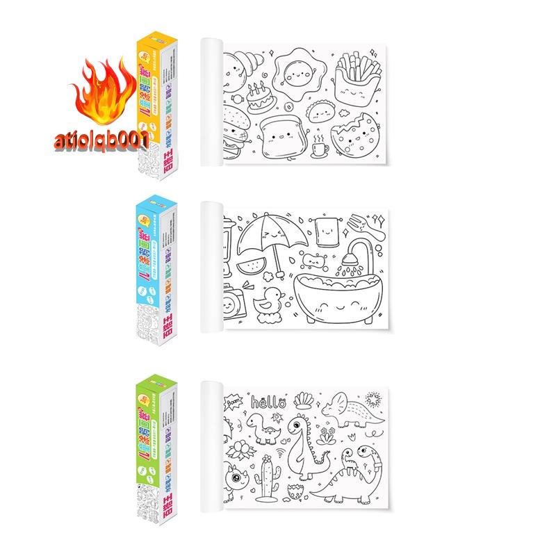 Bộ 3 Cuộn Giấy Tô Màu Sắc Cho Bé