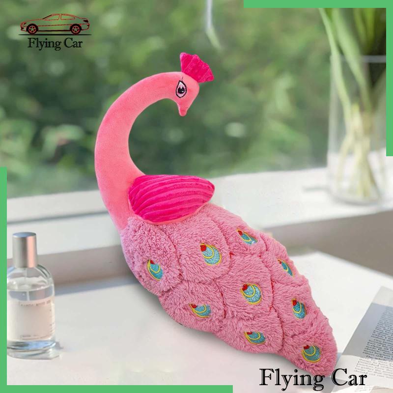 [Lzdjfmy2] Gối Ôm Sàn Nhà Hình Chim Công Nhồi Bông Chắc Chắn Trang Trí Nhà Cửa