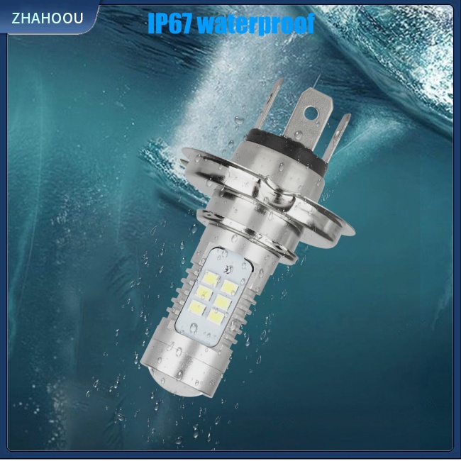 ☃Nhà Cửa☃ Set 4 Bóng Đèn Pha H4 9003 Hb2 6000k Ip67 Chống Thấm Nước 360 Độ Siêu Sáng