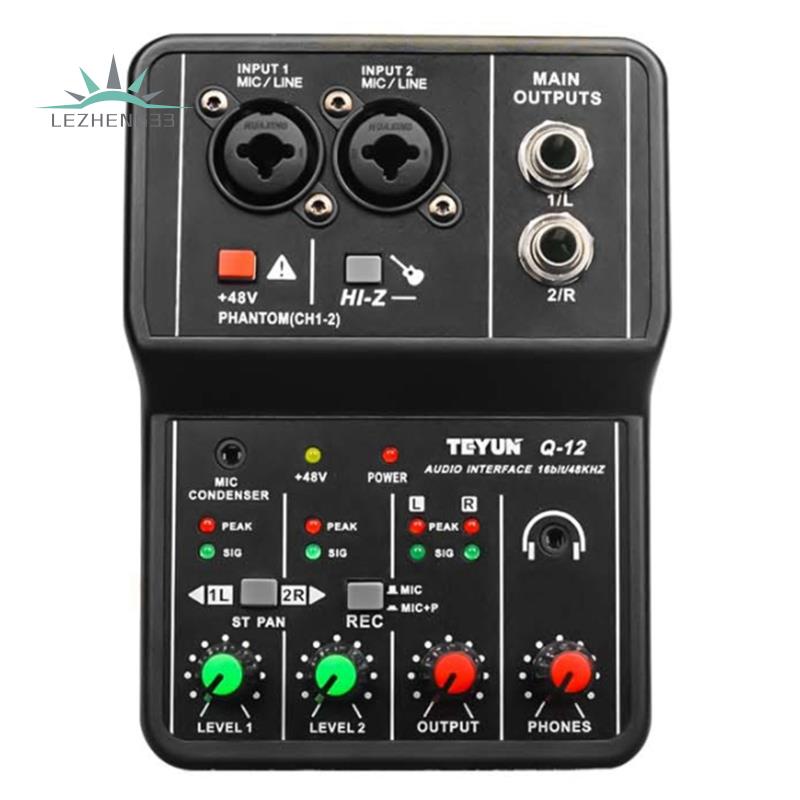 Bảng Mạch Âm Thanh TEYUN Q-12 Giao Diện 4 Kênh 48V Chuyên Dụng Cho Máy Tính Thẻ