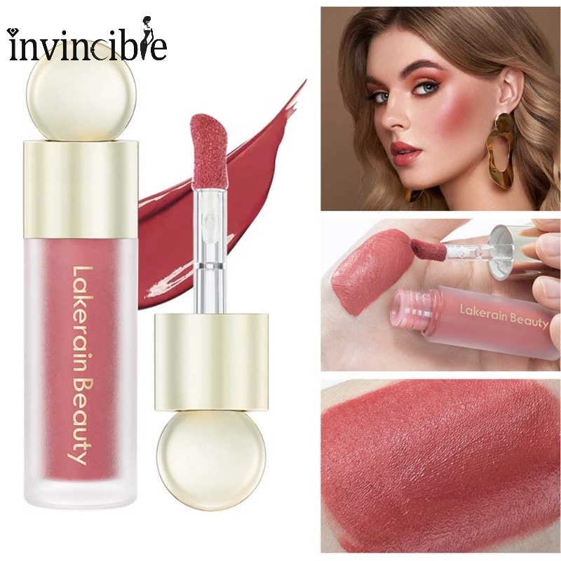 Son Môi Kiêm Má Hồng Dạng Lỏng Lâu Trôi Không Thấm Nước Đa Năng 5 Màu Tùy Chọn