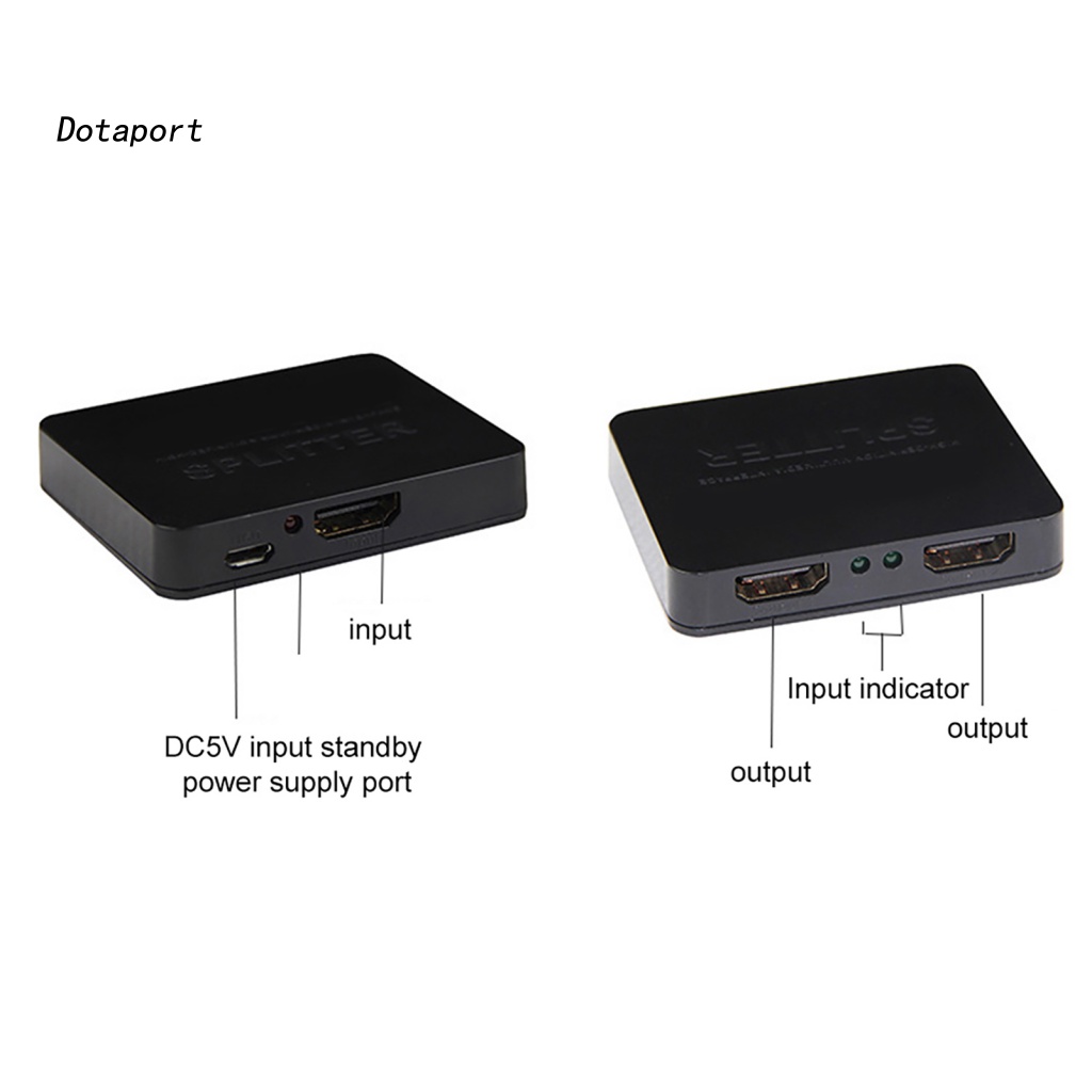 Bộ Chia Tín Hiệu Video HDMI 2 Trong 1 Cho HDTV DVD Laptop