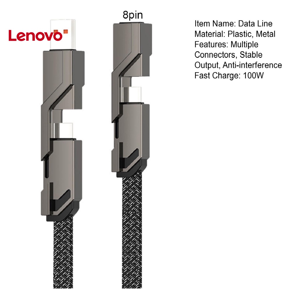 Dây Cáp Sạc Nhanh Truyền Dữ Liệu Tốc Độ Cao 4 Trong 1 PD 66W USB Chuyên Dụng Cho Điện Thoại Di Động