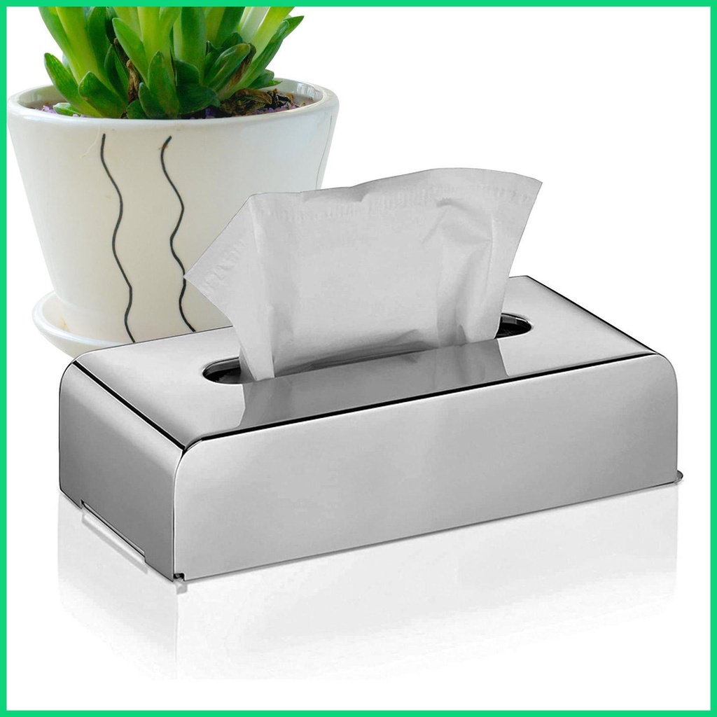 Hộp Đựng Khăn Giấy Hình Vuông Bằng Thép Không Gỉ Cho Phòng Tắm