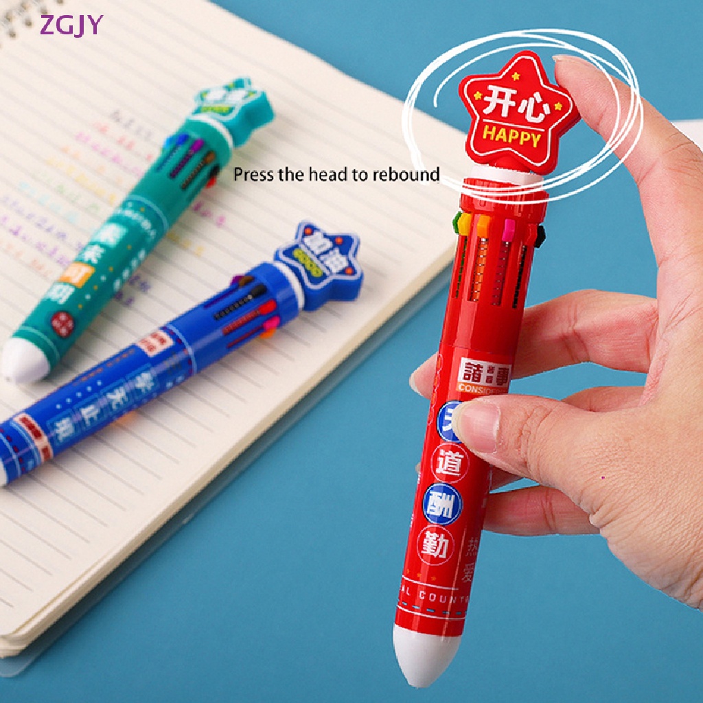 Bút Bi Tự Động Họa Tiết Hoạt Hình Đơn Giản Sáng Tạo Mới
