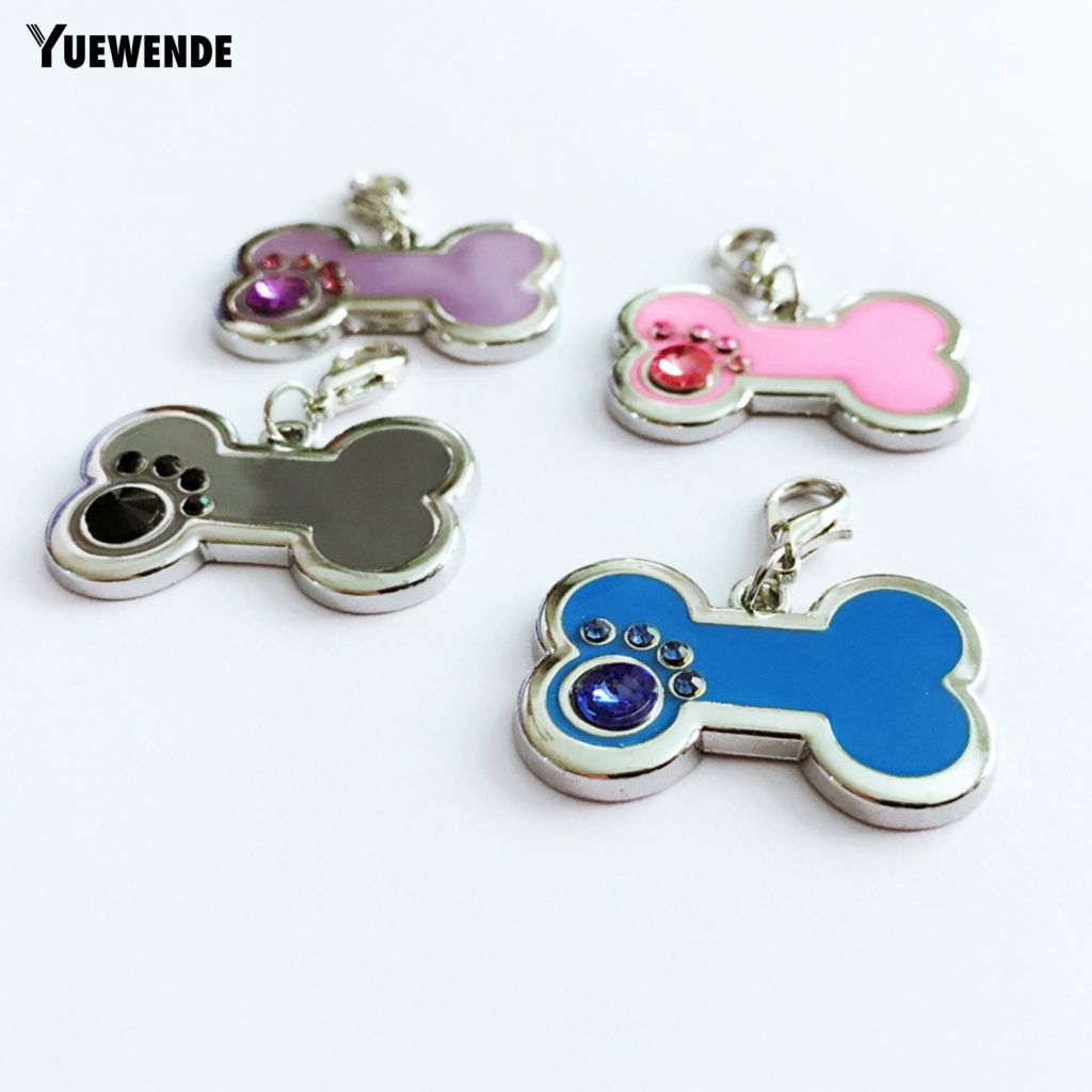 Thẻ ID Hình Khúc Xương Bằng Kim Loại Gọn Nhẹ Cho Thú Cưng