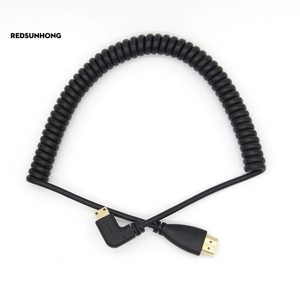 Cáp Chuyển Đổi Mini HDMI Sang HDMI Bẻ Góc 90 Độ Cho Máy Tính SLR PC