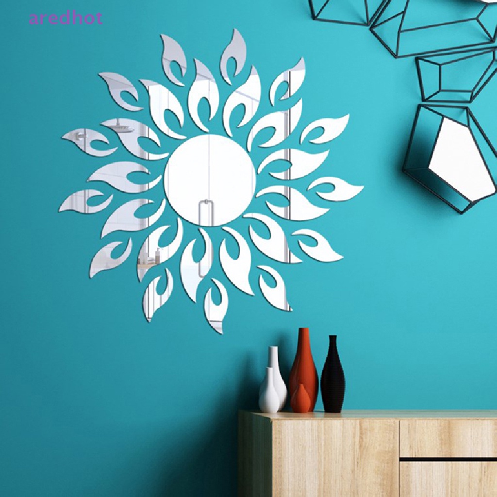 Decal dán tường Họa Tiết 3D Hình Mặt Trời Dùng Trong Trang Trí Nhà Mới